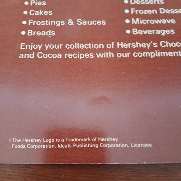 Vintage Hershey's Chocolate and Cocoa Cookbook  Softcover GUC - Picture 4 of 5